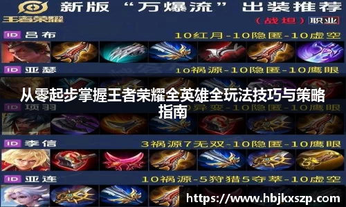从零起步掌握王者荣耀全英雄全玩法技巧与策略指南