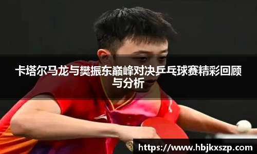 卡塔尔马龙与樊振东巅峰对决乒乓球赛精彩回顾与分析